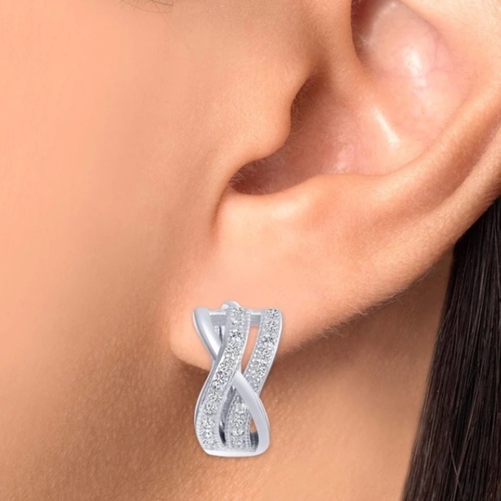 Sterling Silver Hoop Earrings 10mm To 15mm